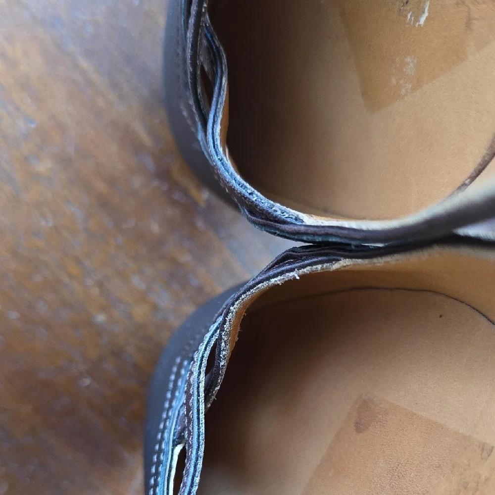Salvatore Ferragamo Black Leather Mary Jane Ballet Flats Loafers 7.5